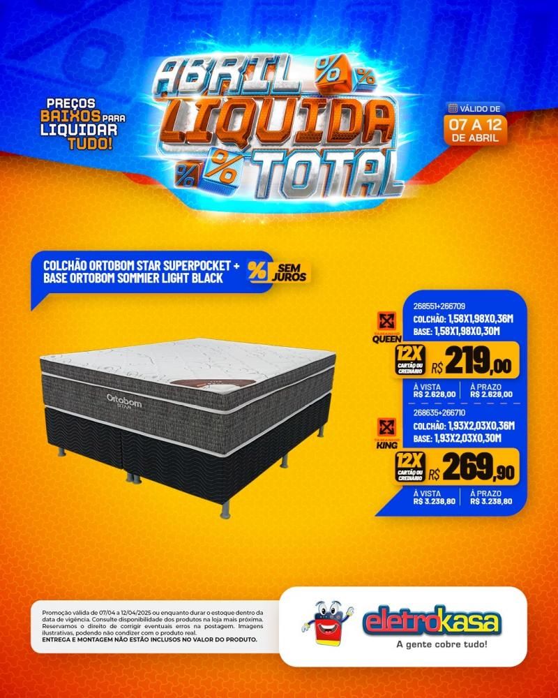 ABRIL LÍQUIDA TOTAL nas lojas eletroKasa, em Rolim de Moura ABRIL LÍQUIDA TOTAL nas lojas eletroKasa, em Rolim de Moura