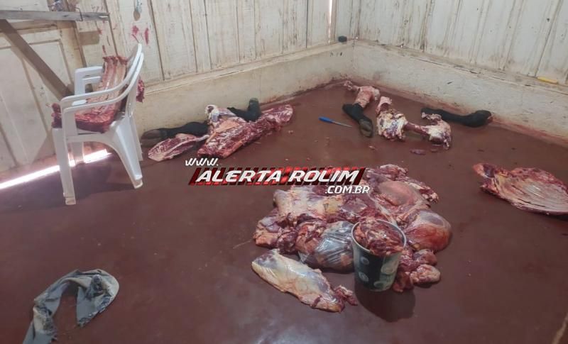 Após furtar e abater vaca, menor foi apreendido com drogas pela PM, em Rolim de Moura Após furtar e abater vaca, menor foi apreendido com drogas pela PM, em Rolim de Moura