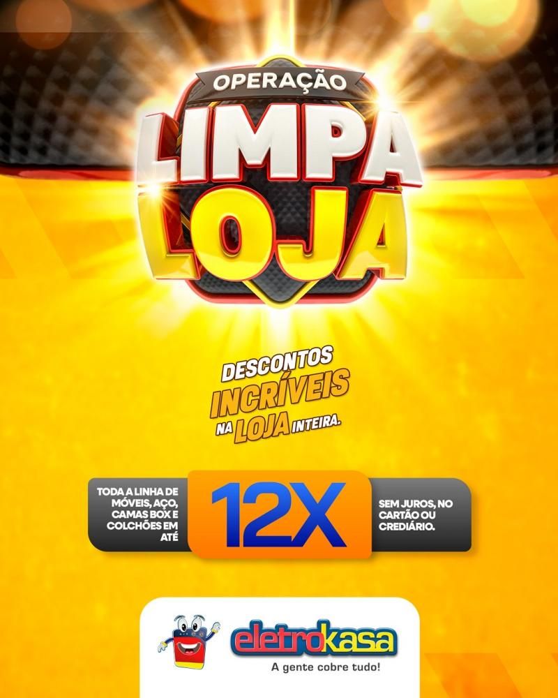 Descontos incríveis, durante a OPERAÇÃO LIMPA LOJA, na eletroKasa, em Rolim de Moura Descontos incríveis, durante a OPERAÇÃO LIMPA LOJA, na eletroKasa, em Rolim de Moura