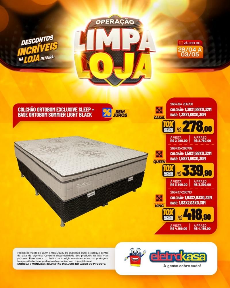 Descontos incríveis, durante a OPERAÇÃO LIMPA LOJA, na eletroKasa, em Rolim de Moura Descontos incríveis, durante a OPERAÇÃO LIMPA LOJA, na eletroKasa, em Rolim de Moura
