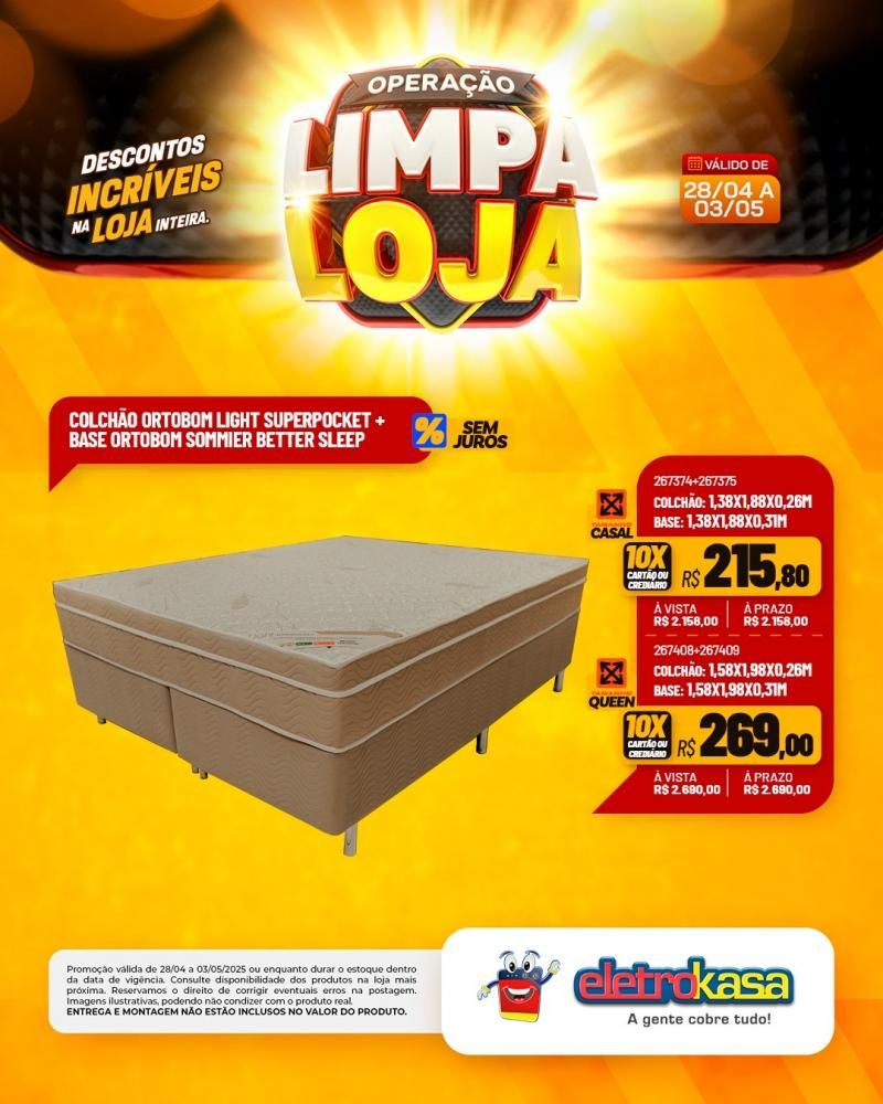 Descontos incríveis, durante a OPERAÇÃO LIMPA LOJA, na eletroKasa, em Rolim de Moura Descontos incríveis, durante a OPERAÇÃO LIMPA LOJA, na eletroKasa, em Rolim de Moura
