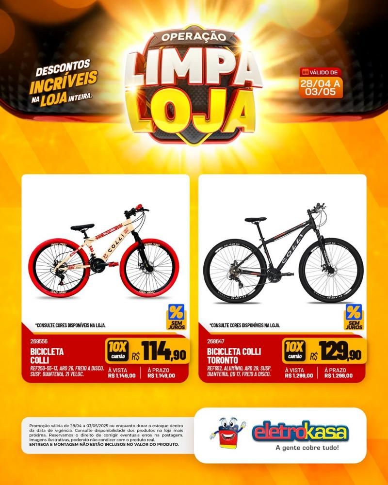 Descontos incríveis, durante a OPERAÇÃO LIMPA LOJA, na eletroKasa, em Rolim de Moura Descontos incríveis, durante a OPERAÇÃO LIMPA LOJA, na eletroKasa, em Rolim de Moura