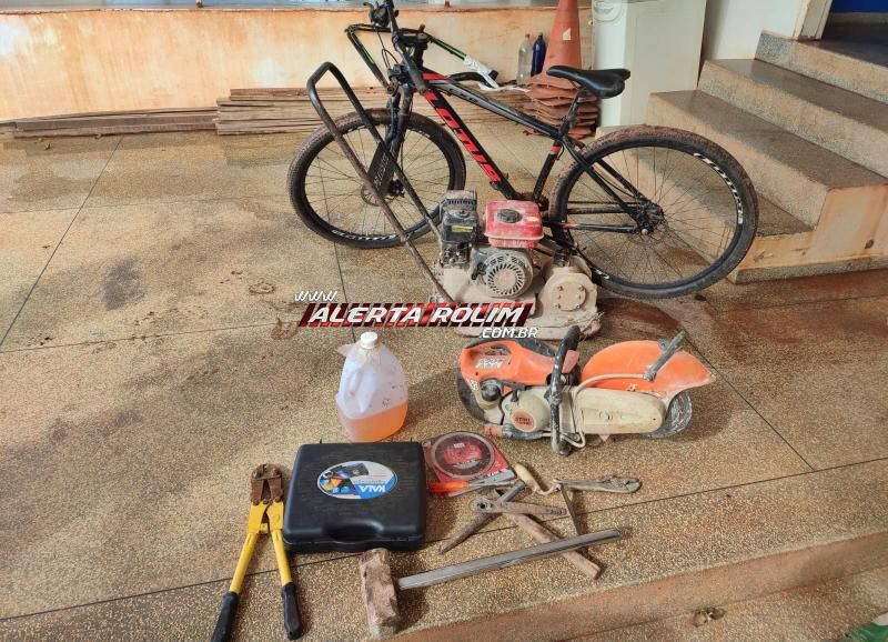 Diversos produtos furtados foram recuperados pela equipe de Radiopatrulha da PM, em Rolim de Moura Diversos produtos furtados foram recuperados pela equipe de Radiopatrulha da PM, em Rolim de Moura