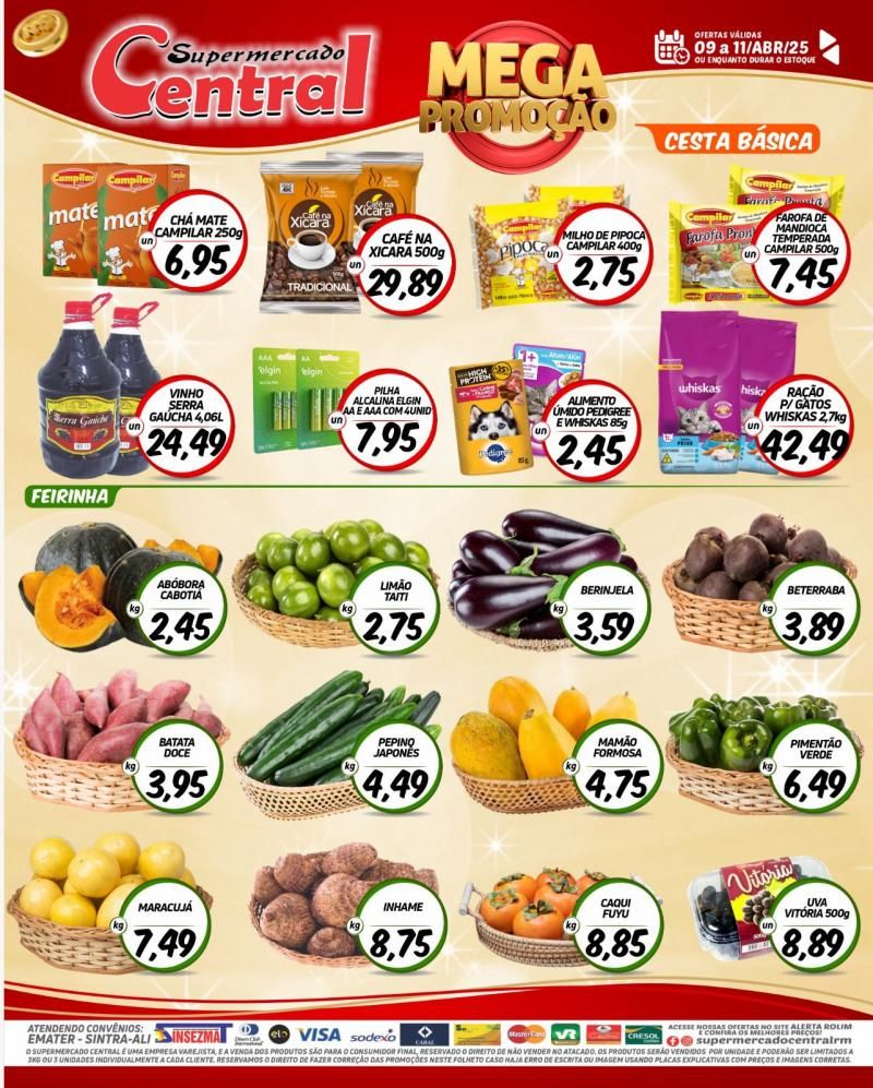 Mega Promoção do Supermercado Central de Rolim de Moura Mega Promoção do Supermercado Central de Rolim de Moura