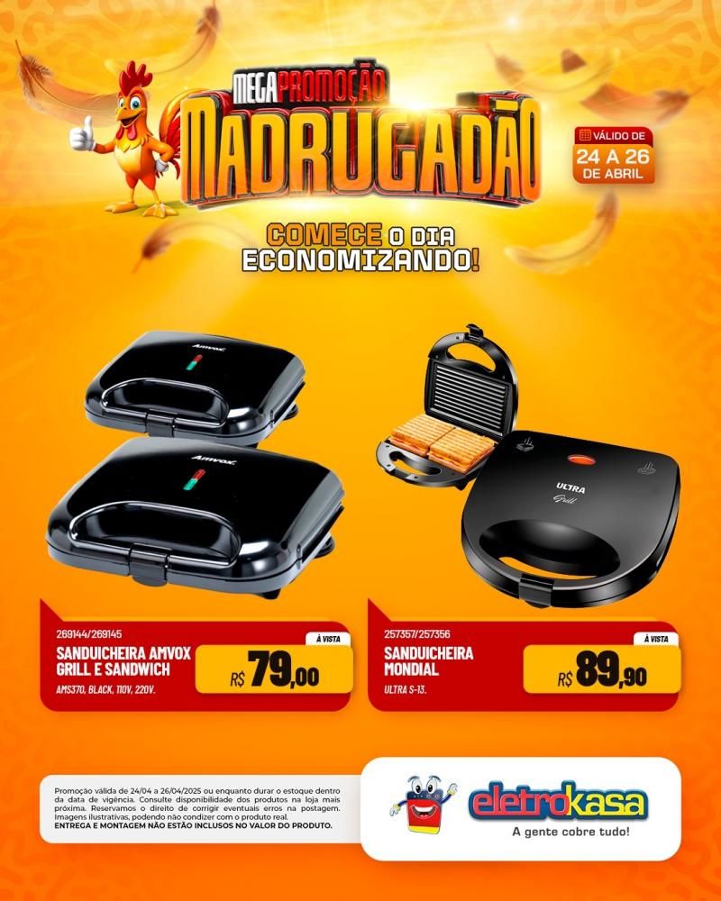 MEGAPROMOÇÃO MADRUGADÃO nas lojas eletroKasa, em Rolim de Moura MEGAPROMOÇÃO MADRUGADÃO nas lojas eletroKasa, em Rolim de Moura