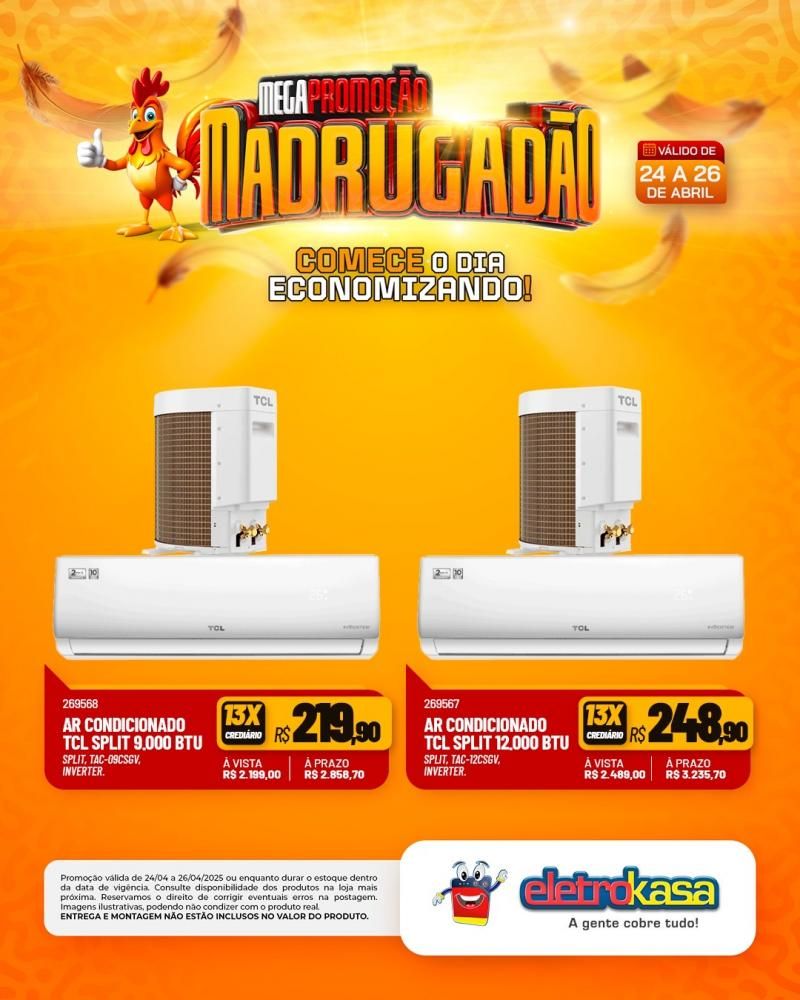 MEGAPROMOÇÃO MADRUGADÃO nas lojas eletroKasa, em Rolim de Moura MEGAPROMOÇÃO MADRUGADÃO nas lojas eletroKasa, em Rolim de Moura