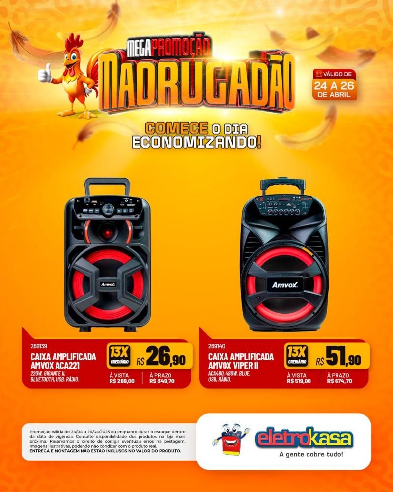 MEGAPROMOÇÃO MADRUGADÃO nas lojas eletroKasa, em Rolim de Moura MEGAPROMOÇÃO MADRUGADÃO nas lojas eletroKasa, em Rolim de Moura