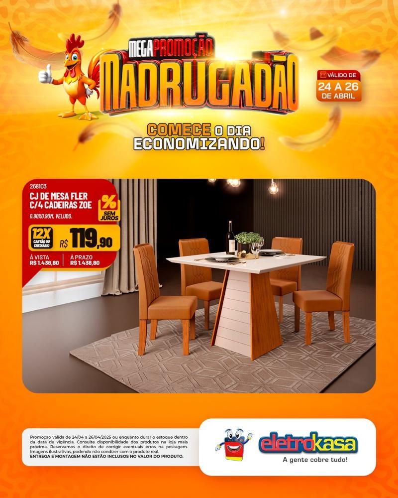 MEGAPROMOÇÃO MADRUGADÃO nas lojas eletroKasa, em Rolim de Moura MEGAPROMOÇÃO MADRUGADÃO nas lojas eletroKasa, em Rolim de Moura