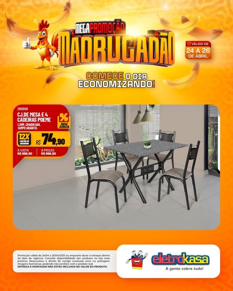 MEGAPROMOÇÃO MADRUGADÃO nas lojas eletroKasa, em Rolim de Moura MEGAPROMOÇÃO MADRUGADÃO nas lojas eletroKasa, em Rolim de Moura