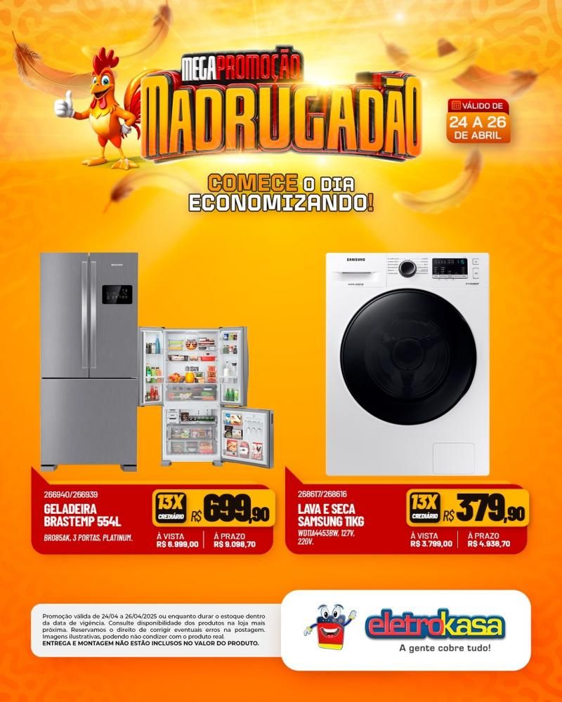MEGAPROMOÇÃO MADRUGADÃO nas lojas eletroKasa, em Rolim de Moura MEGAPROMOÇÃO MADRUGADÃO nas lojas eletroKasa, em Rolim de Moura