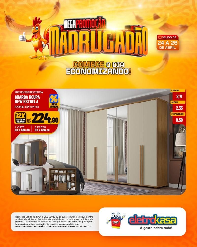 MEGAPROMOÇÃO MADRUGADÃO nas lojas eletroKasa, em Rolim de Moura MEGAPROMOÇÃO MADRUGADÃO nas lojas eletroKasa, em Rolim de Moura