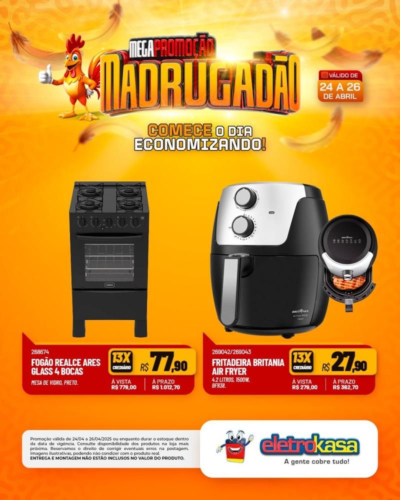 MEGAPROMOÇÃO MADRUGADÃO nas lojas eletroKasa, em Rolim de Moura MEGAPROMOÇÃO MADRUGADÃO nas lojas eletroKasa, em Rolim de Moura