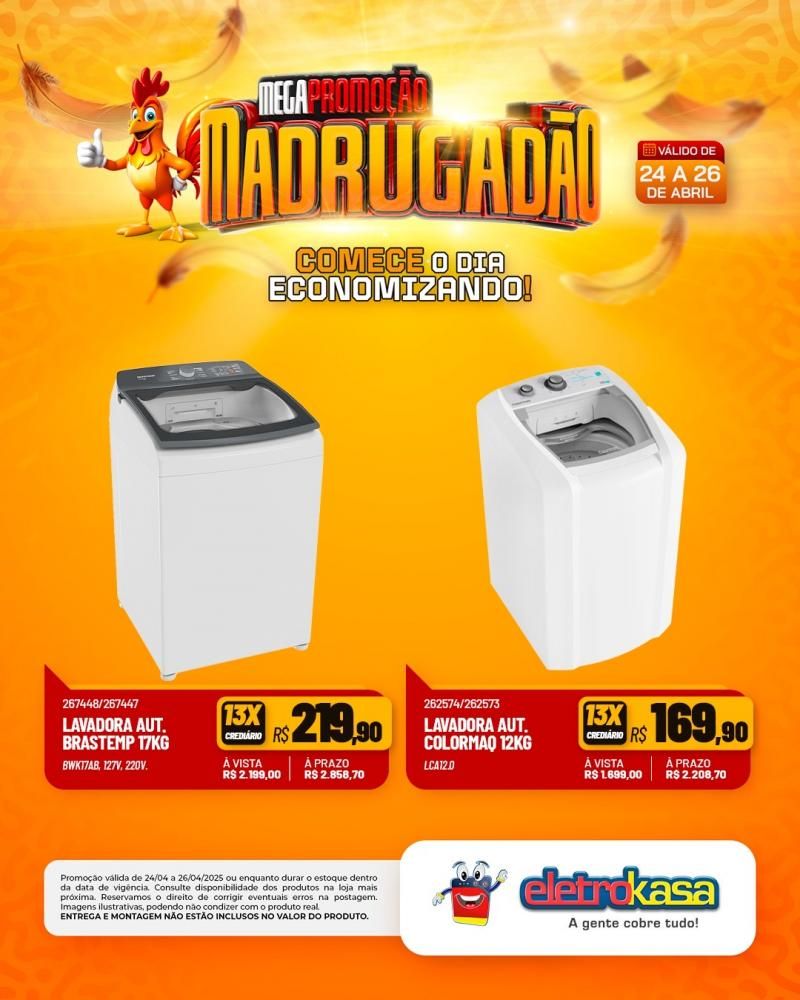 MEGAPROMOÇÃO MADRUGADÃO nas lojas eletroKasa, em Rolim de Moura MEGAPROMOÇÃO MADRUGADÃO nas lojas eletroKasa, em Rolim de Moura