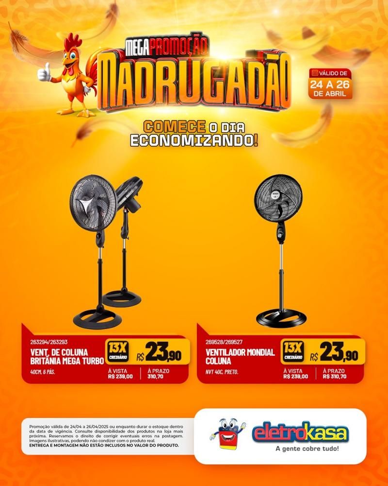 MEGAPROMOÇÃO MADRUGADÃO nas lojas eletroKasa, em Rolim de Moura MEGAPROMOÇÃO MADRUGADÃO nas lojas eletroKasa, em Rolim de Moura
