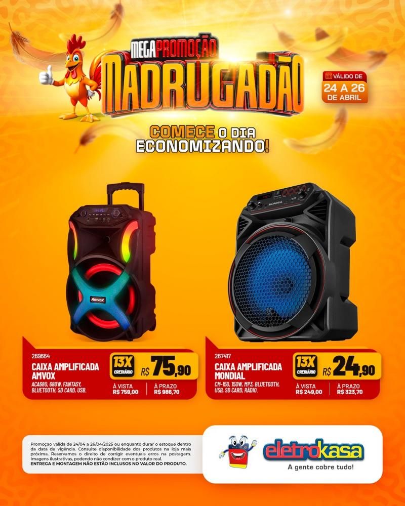 MEGAPROMOÇÃO MADRUGADÃO nas lojas eletroKasa, em Rolim de Moura MEGAPROMOÇÃO MADRUGADÃO nas lojas eletroKasa, em Rolim de Moura