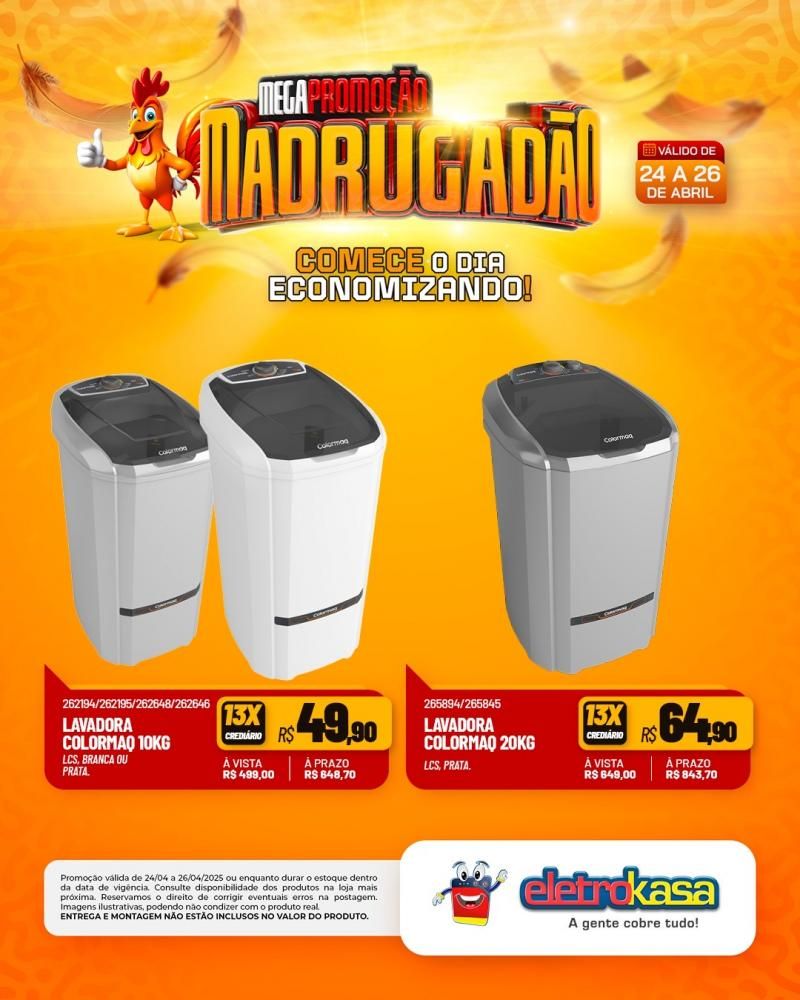 MEGAPROMOÇÃO MADRUGADÃO nas lojas eletroKasa, em Rolim de Moura MEGAPROMOÇÃO MADRUGADÃO nas lojas eletroKasa, em Rolim de Moura