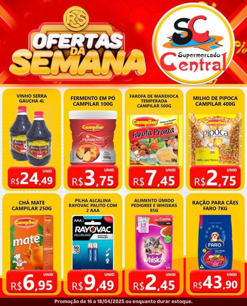 Ofertas da semana do Supermercado Central de Rolim de Moura Ofertas da semana do Supermercado Central de Rolim de Moura