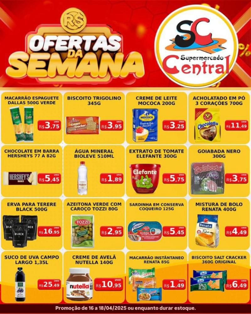 Ofertas da semana do Supermercado Central de Rolim de Moura Ofertas da semana do Supermercado Central de Rolim de Moura