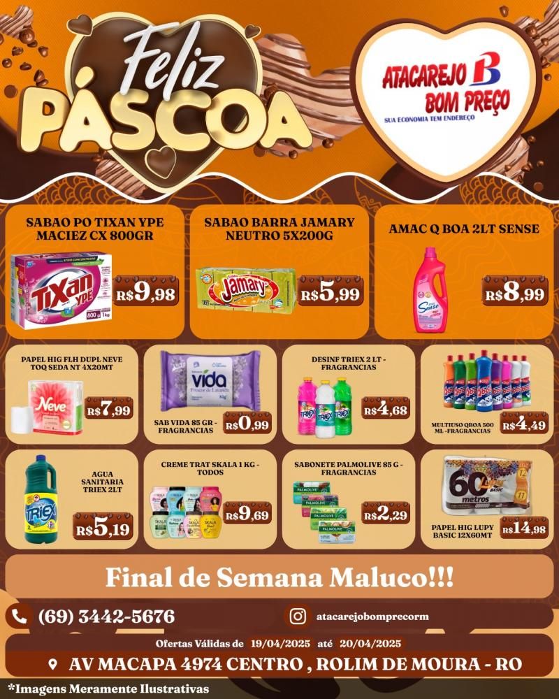 Ofertas do final de semana no ATACAREJO BOM PREÇO, em Rolim de Moura Ofertas do final de semana no ATACAREJO BOM PREÇO, em Rolim de Moura