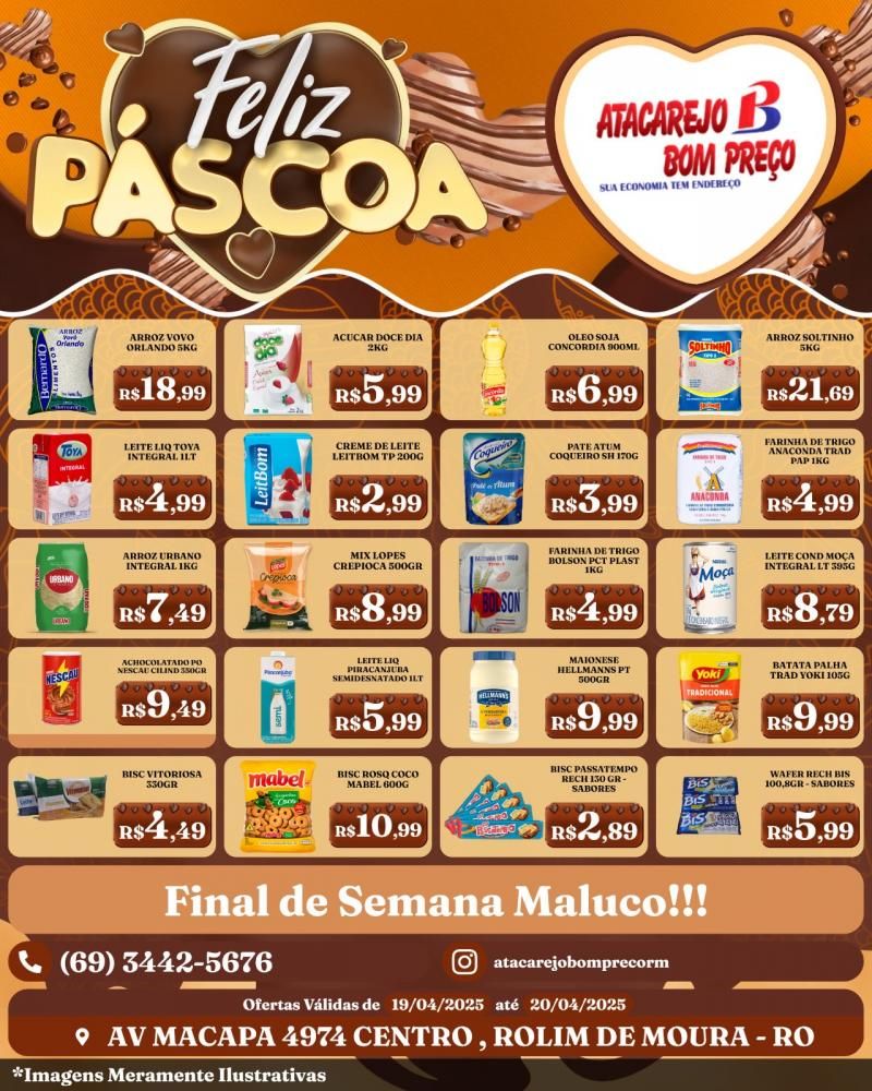 Ofertas do final de semana no ATACAREJO BOM PREÇO, em Rolim de Moura Ofertas do final de semana no ATACAREJO BOM PREÇO, em Rolim de Moura