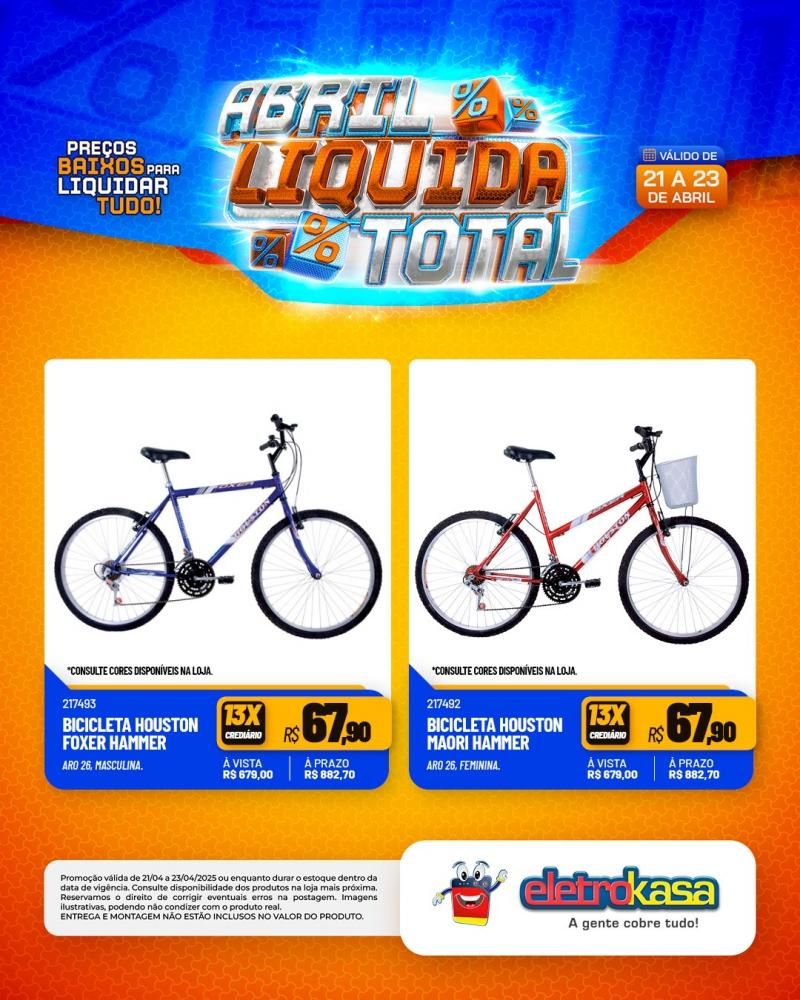 Ofertas especiais no ABRIL LÍQUIDA TOTAL, nas lojas eletroKasa, em Rolim de Moura Ofertas especiais no ABRIL LÍQUIDA TOTAL, nas lojas eletroKasa, em Rolim de Moura