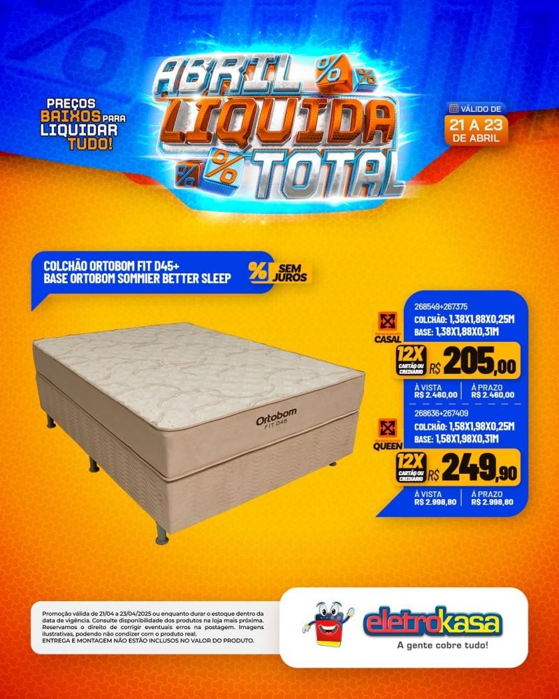 Ofertas especiais no ABRIL LÍQUIDA TOTAL, nas lojas eletroKasa, em Rolim de Moura Ofertas especiais no ABRIL LÍQUIDA TOTAL, nas lojas eletroKasa, em Rolim de Moura