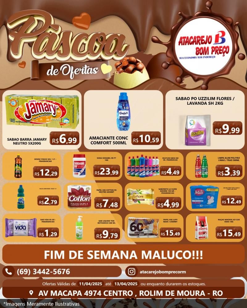 Ofertas deste domingo no ATACAREJO BOM PREÇO, em Rolim de Moura Ofertas deste domingo no ATACAREJO BOM PREÇO, em Rolim de Moura