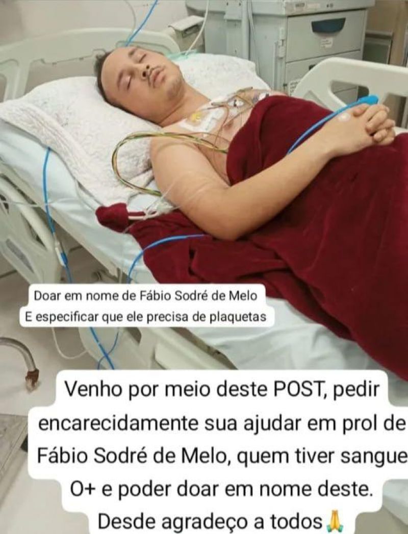 Rolimourense diagnosticado com leucemia está internado na UTI no Hospital do Amor e precisa urgente de doação de sangue O positivo Rolimourense diagnosticado com leucemia está internado na UTI no Hospital do Amor e precisa urgente de doação de sangue O positivo
