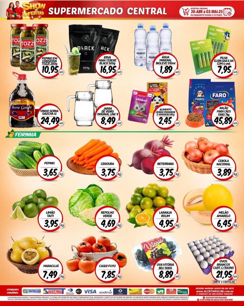 Show de ofertas do Supermercado Central de Rolim de Moura Show de ofertas do Supermercado Central de Rolim de Moura