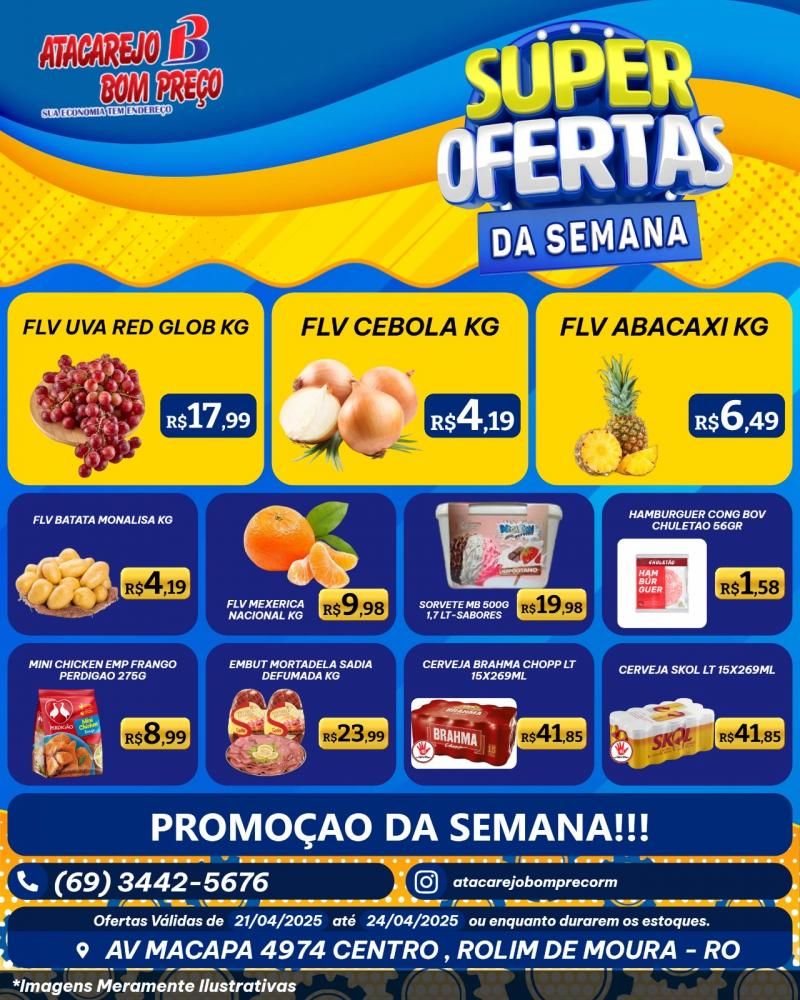SUPER OFERTAS DA SEMANA no ATACAREJO BOM PREÇO em Rolim de Moura SUPER OFERTAS DA SEMANA no ATACAREJO BOM PREÇO em Rolim de Moura