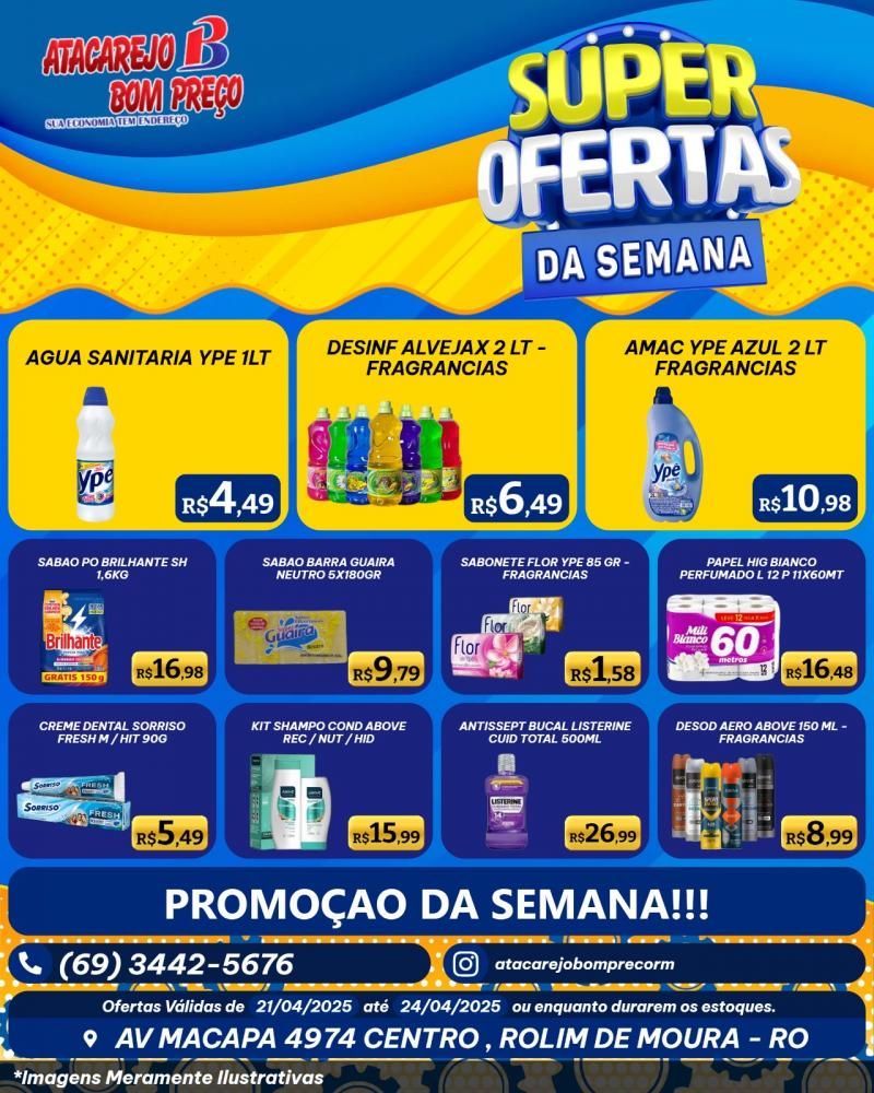 SUPER OFERTAS DA SEMANA no ATACAREJO BOM PREÇO em Rolim de Moura SUPER OFERTAS DA SEMANA no ATACAREJO BOM PREÇO em Rolim de Moura