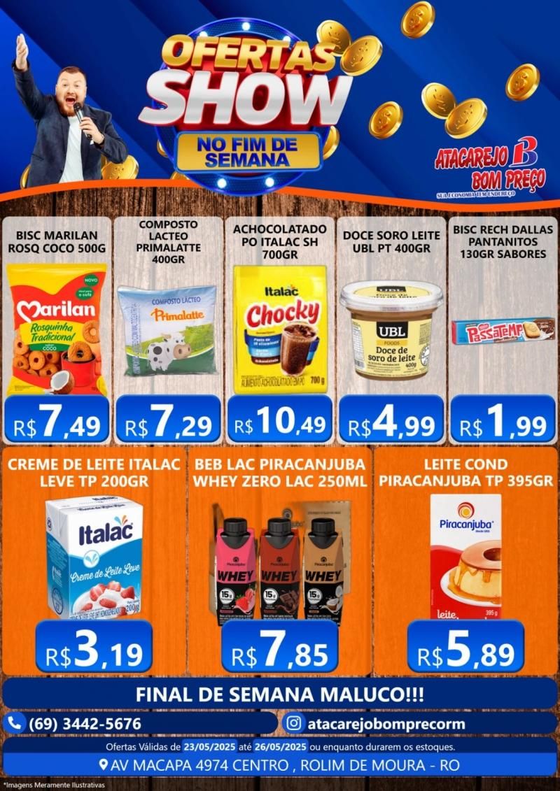 Domingo derruba preços no ATACAREJO BOM PREÇO em Rolim de Moura Domingo derruba preços no ATACAREJO BOM PREÇO em Rolim de Moura