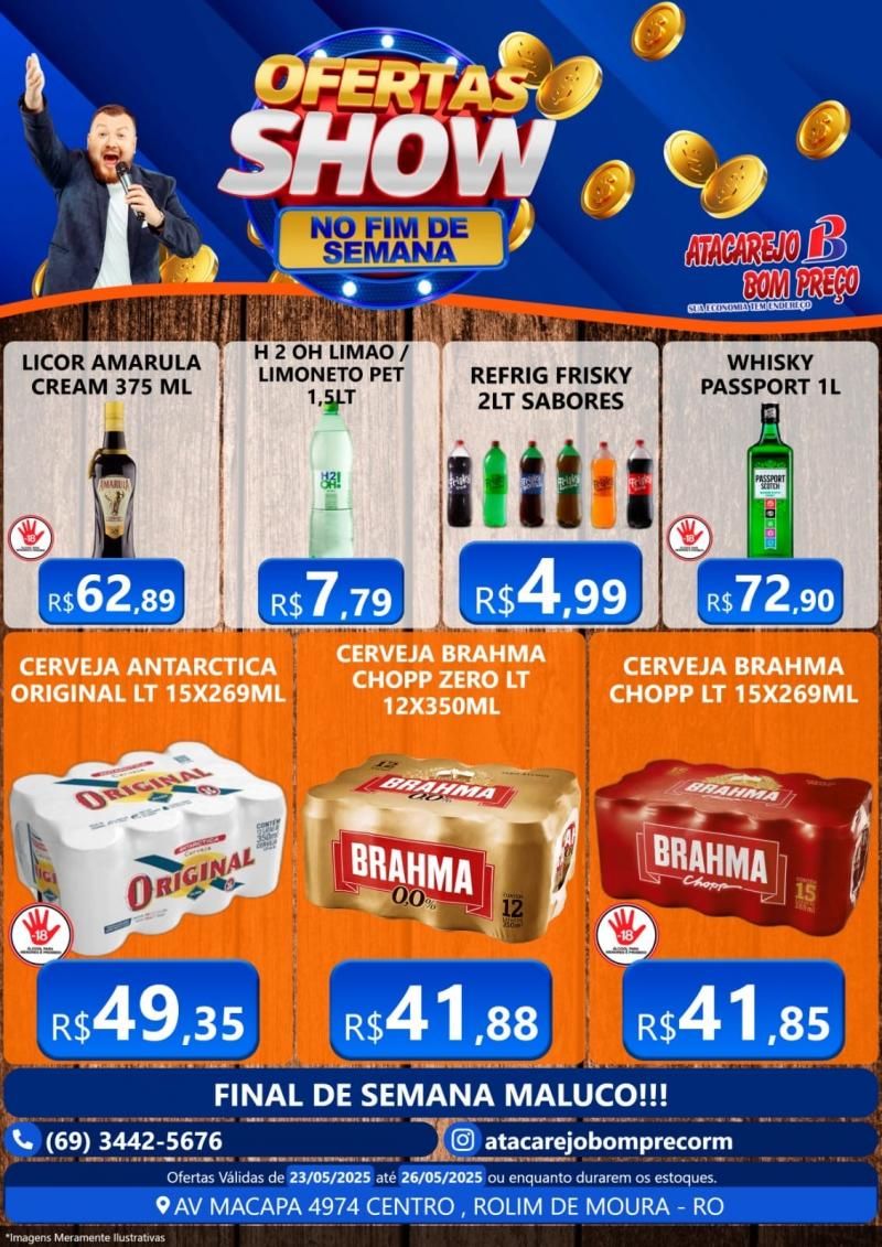 Domingo derruba preços no ATACAREJO BOM PREÇO em Rolim de Moura Domingo derruba preços no ATACAREJO BOM PREÇO em Rolim de Moura