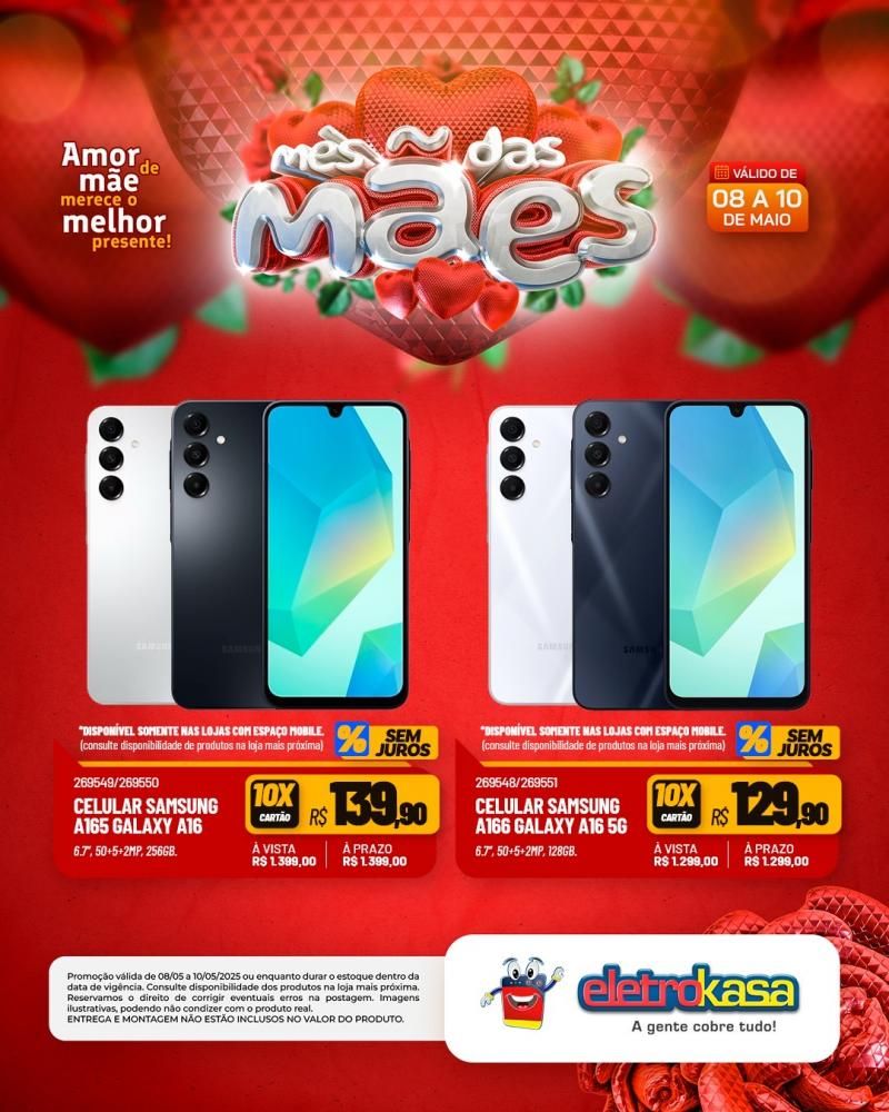 ELETROKASA, Amor de mãe merece o melhor presente ELETROKASA, Amor de mãe merece o melhor presente