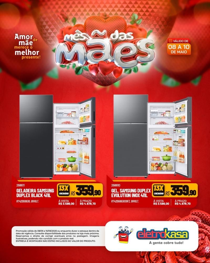 ELETROKASA, Amor de mãe merece o melhor presente ELETROKASA, Amor de mãe merece o melhor presente