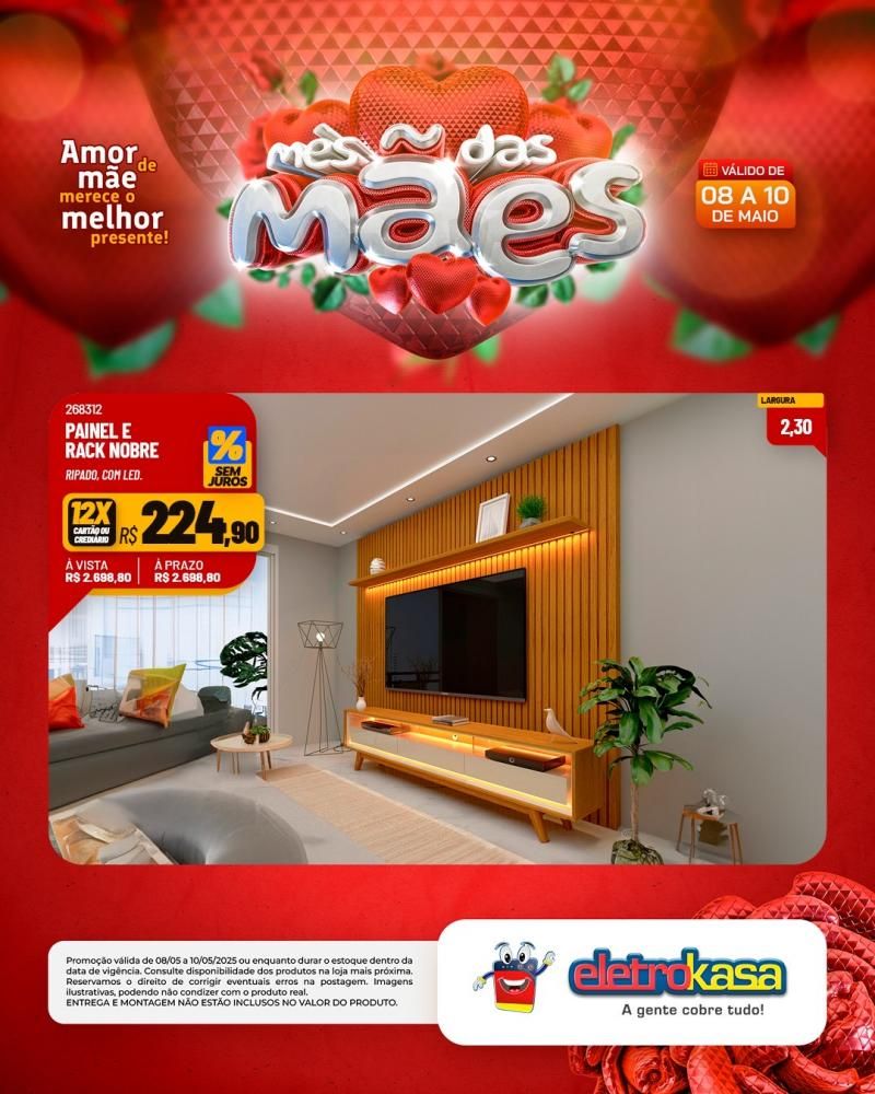 ELETROKASA, Amor de mãe merece o melhor presente ELETROKASA, Amor de mãe merece o melhor presente