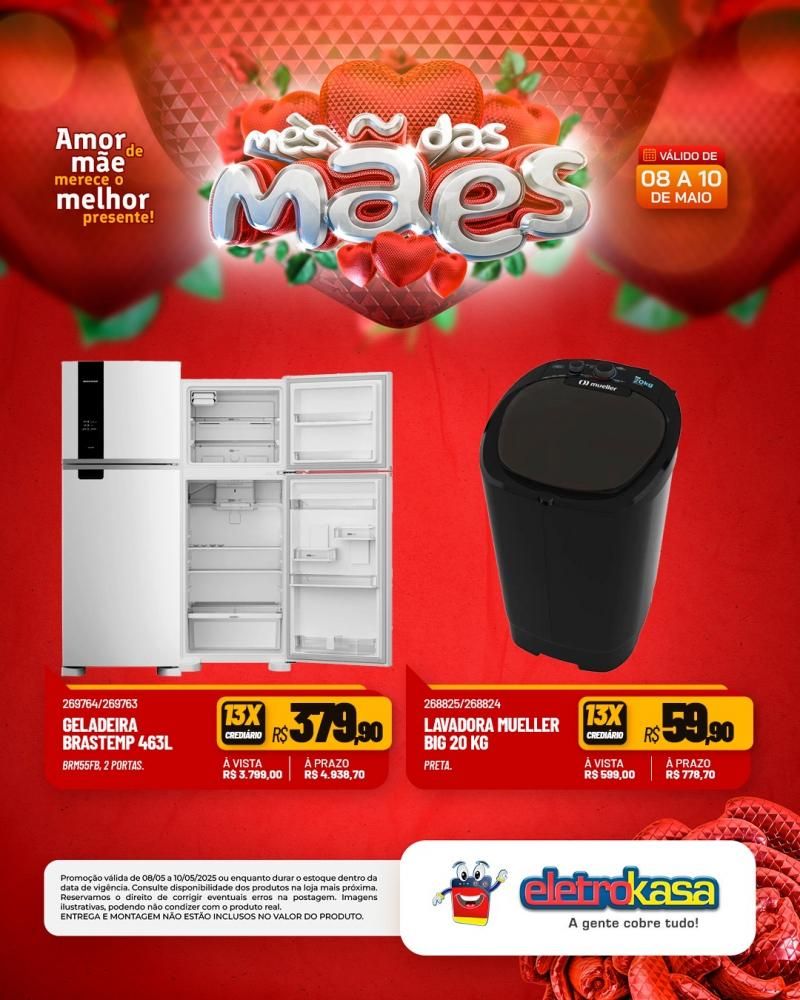 ELETROKASA, Amor de mãe merece o melhor presente ELETROKASA, Amor de mãe merece o melhor presente