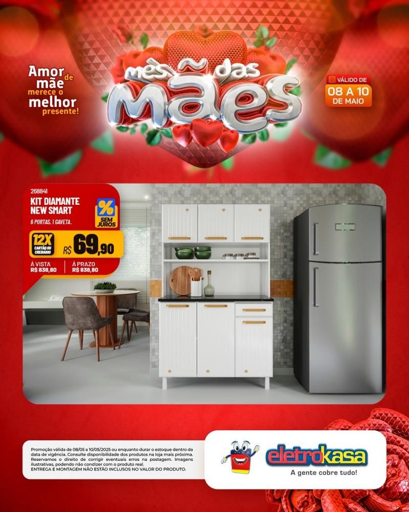 ELETROKASA, Amor de mãe merece o melhor presente ELETROKASA, Amor de mãe merece o melhor presente