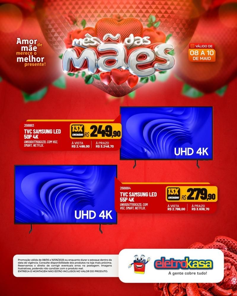 ELETROKASA, Amor de mãe merece o melhor presente ELETROKASA, Amor de mãe merece o melhor presente