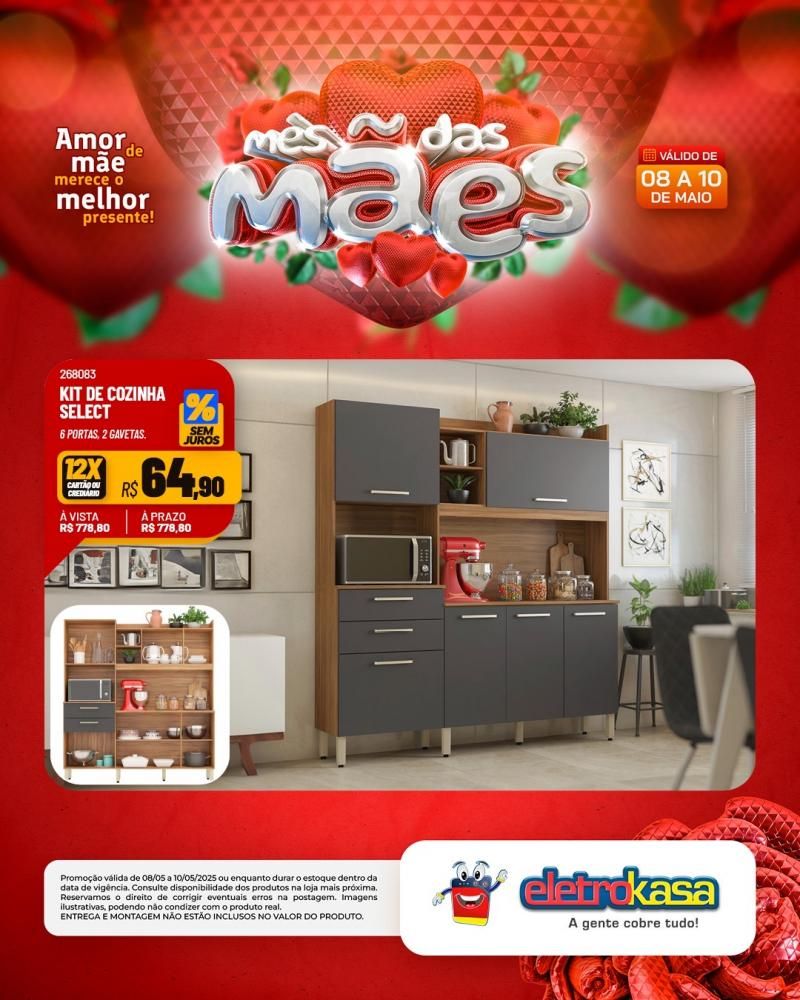 ELETROKASA, Amor de mãe merece o melhor presente ELETROKASA, Amor de mãe merece o melhor presente