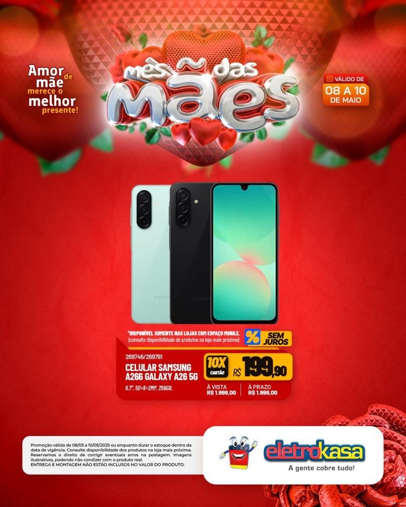 ELETROKASA, Amor de mãe merece o melhor presente ELETROKASA, Amor de mãe merece o melhor presente