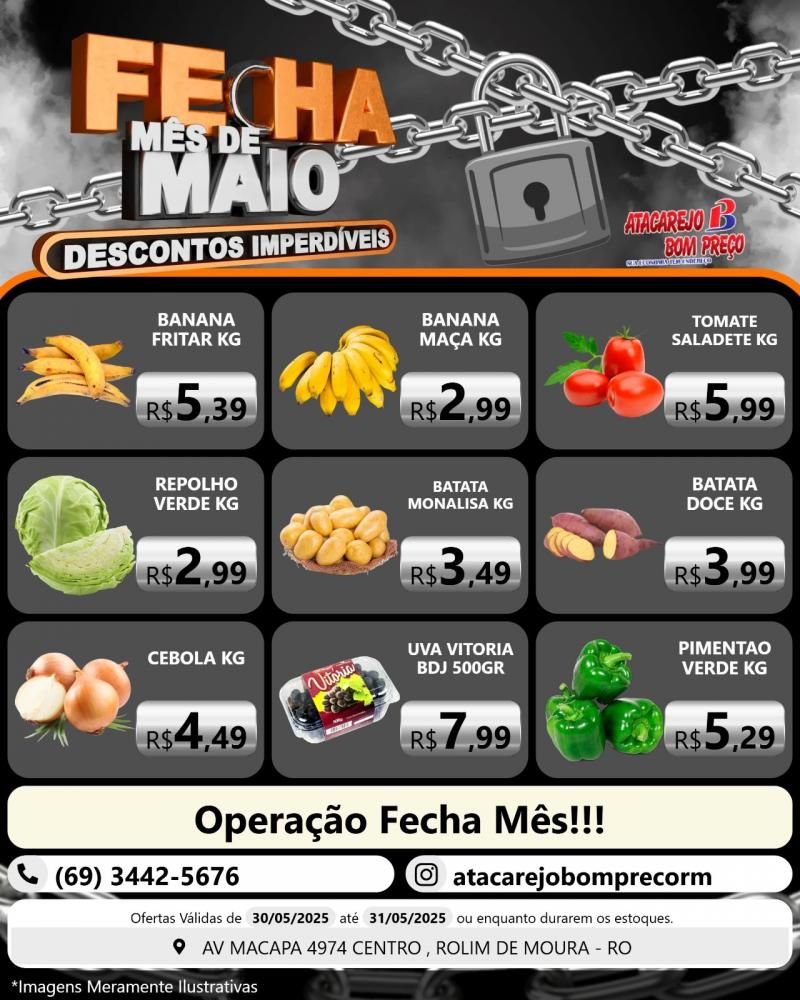 FECHA MÊS DE MAIO com ofertas imperdíveis no ATACAREJO BOM PREÇO em Rolim de Moura FECHA MÊS DE MAIO com ofertas imperdíveis no ATACAREJO BOM PREÇO em Rolim de Moura