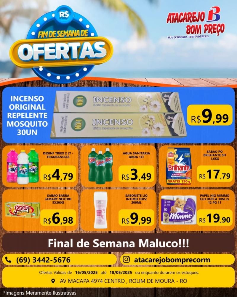 Final de Semana de ofertas no ATACAREJO BOM PREÇO em Rolim de Moura Final de Semana de ofertas no ATACAREJO BOM PREÇO em Rolim de Moura