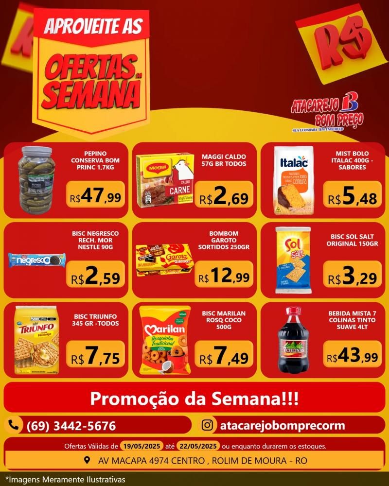 Ofertas da Semana no ATACAREJO BOM PREÇO em Rolim de Moura Ofertas da Semana no ATACAREJO BOM PREÇO em Rolim de Moura