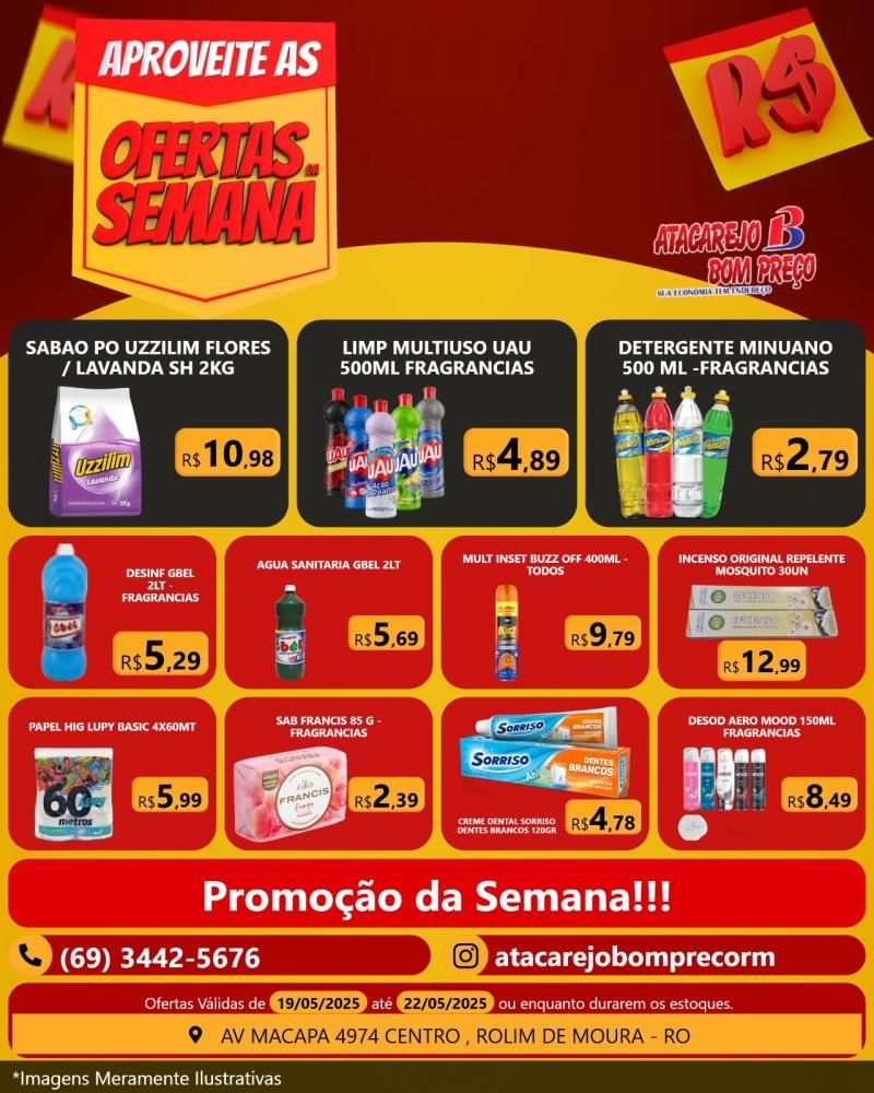 Ofertas da Semana no ATACAREJO BOM PREÇO em Rolim de Moura Ofertas da Semana no ATACAREJO BOM PREÇO em Rolim de Moura