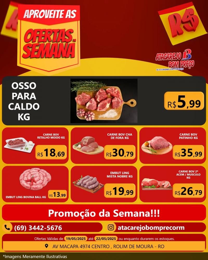 Ofertas da Semana no ATACAREJO BOM PREÇO em Rolim de Moura Ofertas da Semana no ATACAREJO BOM PREÇO em Rolim de Moura