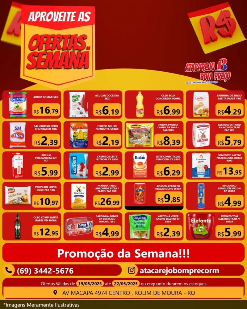 Ofertas da Semana no ATACAREJO BOM PREÇO em Rolim de Moura Ofertas da Semana no ATACAREJO BOM PREÇO em Rolim de Moura