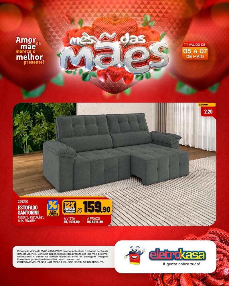 Ofertas e condições imperdíveis no MÊS DAS MÃES nas Lojas eletroKasa, em Rolim de Moura Ofertas e condições imperdíveis no MÊS DAS MÃES nas Lojas eletroKasa, em Rolim de Moura