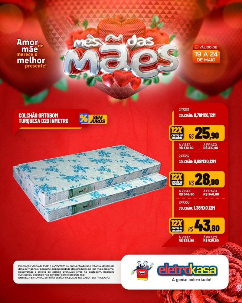 Ofertas especiais no mês das Mães, nas Lojas eletroKasa, em Rolim de Moura Ofertas especiais no mês das Mães, nas Lojas eletroKasa, em Rolim de Moura