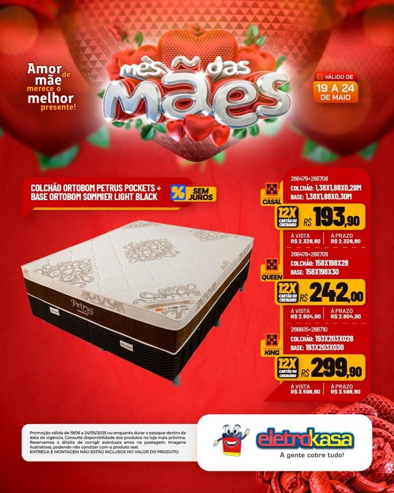 Ofertas especiais no mês das Mães, nas Lojas eletroKasa, em Rolim de Moura Ofertas especiais no mês das Mães, nas Lojas eletroKasa, em Rolim de Moura